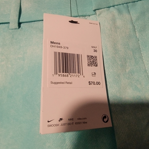 Nike Dri-FIT Men's Hybrid Wash Golf Shorts Green Size 30 DH1949-379 - Picture 3 of 5